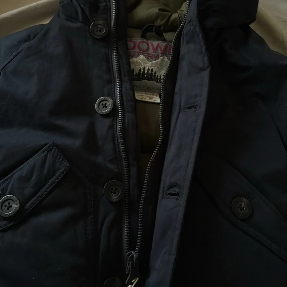 Zara BabyBoy Navy Hooded Down Feather Jacket